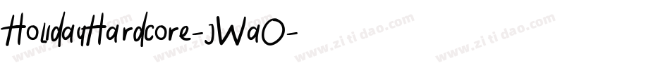 HolidayHardcore-jWa0字体转换