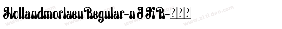 HollandmorlaeuRegular-nJKR字体转换