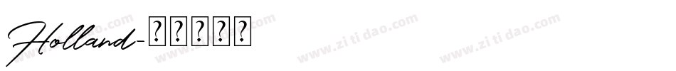 Holland字体转换