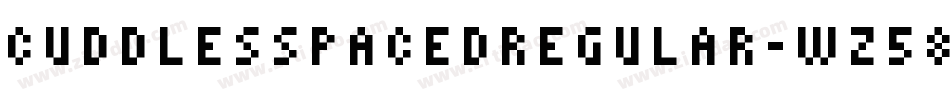 CUDDLESSPACEDRegular-wZ58字体转换