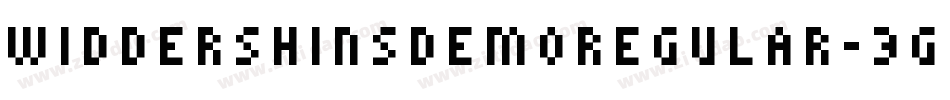 WiddershinsDemoRegular-3G58字体转换
