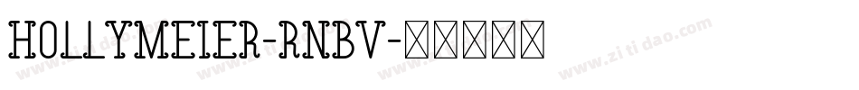 HollyMeier-RnBV字体转换