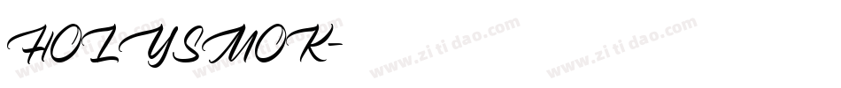 HOLYSMOK字体转换