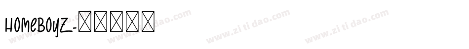 Homeboyz字体转换