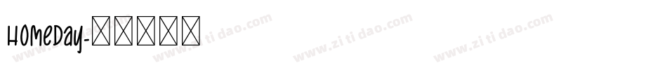 Homeday字体转换