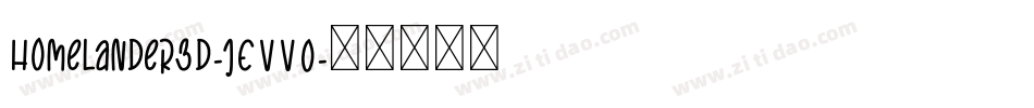 Homelander3D-jEVVO字体转换
