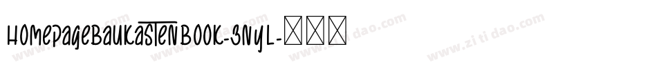 HomepagebaukastenBook-3nYL字体转换
