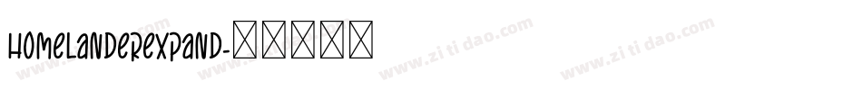 homelanderexpand字体转换