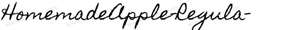 HomemadeApple-Regula字体转换