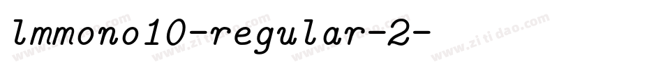 lmmono10-regular-2字体转换