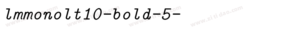lmmonolt10-bold-5字体转换