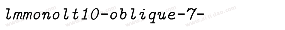 lmmonolt10-oblique-7字体转换