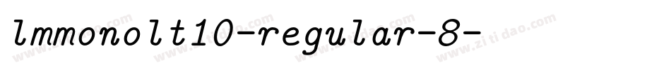 lmmonolt10-regular-8字体转换