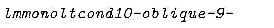 lmmonoltcond10-oblique-9字体转换