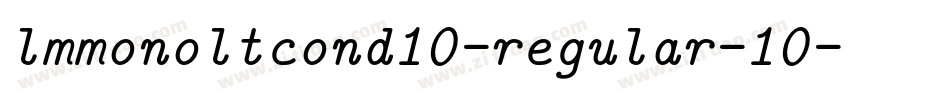 lmmonoltcond10-regular-10字体转换