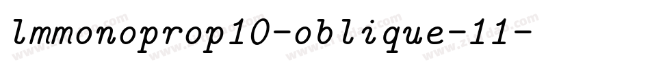 lmmonoprop10-oblique-11字体转换