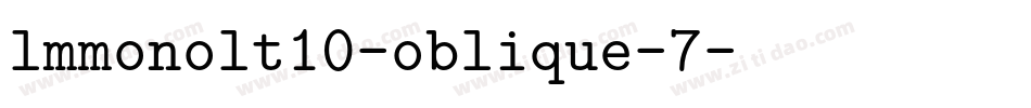 lmmonolt10-oblique-7字体转换