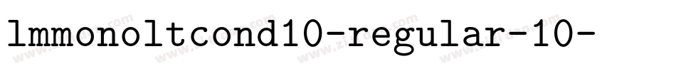 lmmonoltcond10-regular-10字体转换