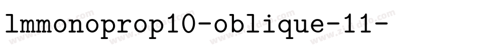 lmmonoprop10-oblique-11字体转换
