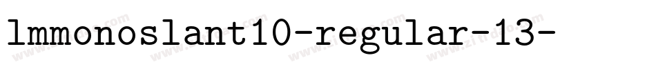 lmmonoslant10-regular-13字体转换