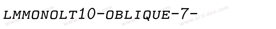 lmmonolt10-oblique-7字体转换