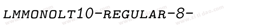 lmmonolt10-regular-8字体转换