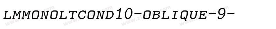 lmmonoltcond10-oblique-9字体转换