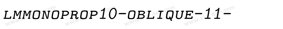 lmmonoprop10-oblique-11字体转换