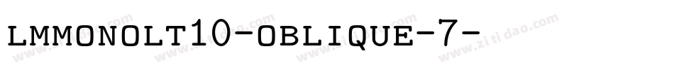 lmmonolt10-oblique-7字体转换