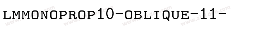 lmmonoprop10-oblique-11字体转换