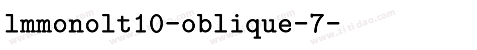 lmmonolt10-oblique-7字体转换