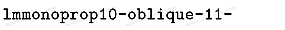 lmmonoprop10-oblique-11字体转换