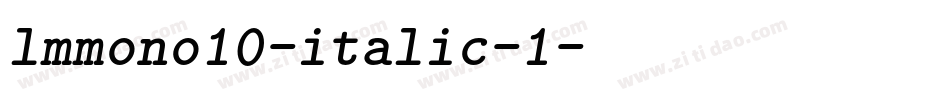 lmmono10-italic-1字体转换