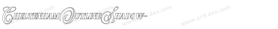 CheltenhamOutlineShadow字体转换