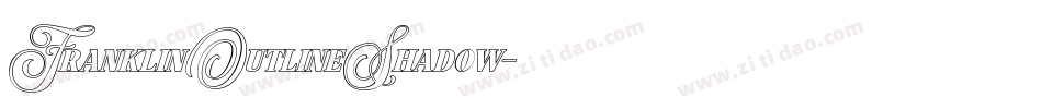 FranklinOutlineShadow字体转换