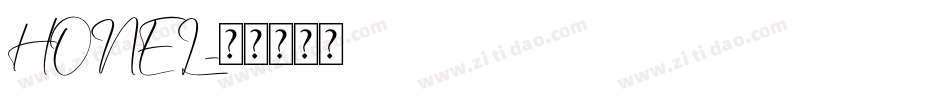 HONEL字体转换