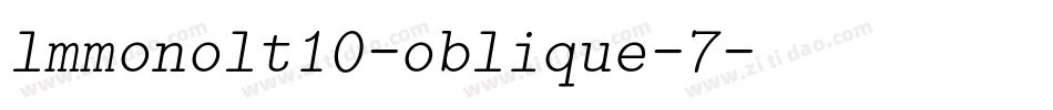 lmmonolt10-oblique-7字体转换