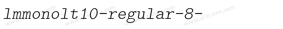 lmmonolt10-regular-8字体转换