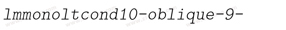 lmmonoltcond10-oblique-9字体转换