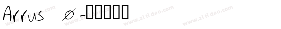 Arrus_0字体转换