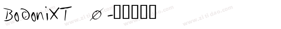 BodoniXT_0字体转换