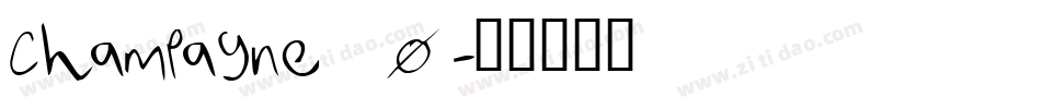 Champagne_0字体转换