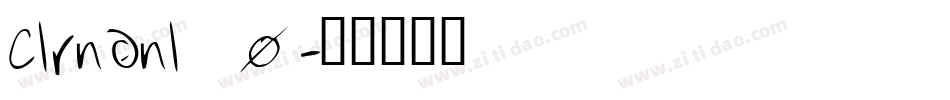 Clrndnl_0字体转换