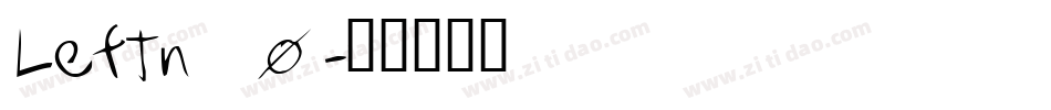 Leftn_0字体转换