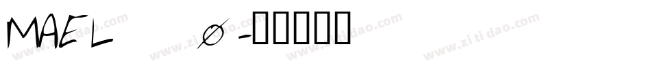 MAEL__0字体转换