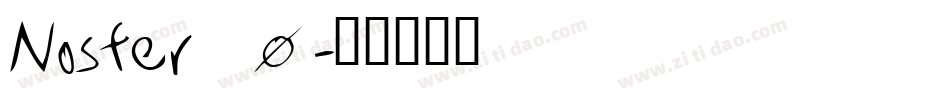 Nosfer_0字体转换