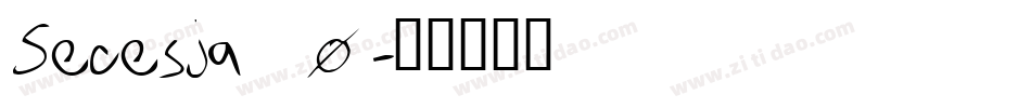 Secesja_0字体转换