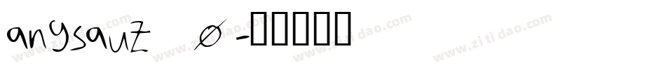 angsauz_0字体转换