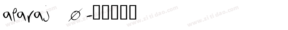 aparaj_0字体转换
