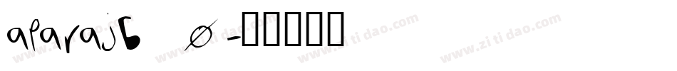 aparajb_0字体转换